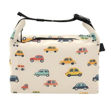 Imagem de STAYTOP Lancheira de carro de desenho animado com fivela, lancheira isolada para meninos e meninas, lancheira térmica para trabalho escolar