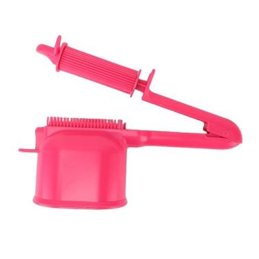 Imagem de ZJchao Aplicador Automático de Coloração de Cabelo Rolo Pente Aplicador de Creme de Tintura de Cabelo Com Alça Ergonômica Ferramenta de Coloração de Cabelo de Qualidade de Salão Rosa