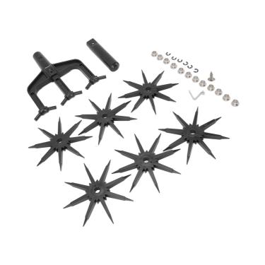 Imagem de LiebeWH Cultivador de Pontas Mais Longas, Design Leve, Areja o para Belas Plantas, Roda Removível, Ferramenta Escarificadora de de Jardim de 3 Pontas ABS 2 Em 1 Com Equipamento de Aeração Ventilado