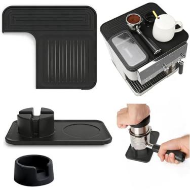 Imagem de JANLOVE Tapete superior de silicone, base de adulteração e tapete de adulteração compatível com máquina de café expresso Ninja Luxe Cafe ES601/ES701, acessórios antiderrapantes