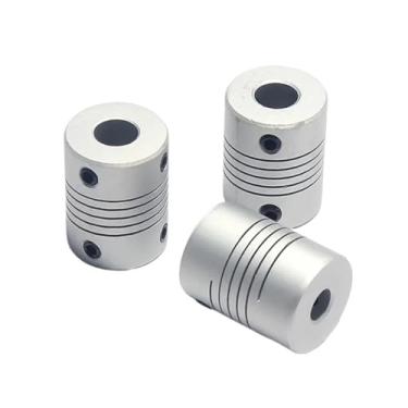 Imagem de S25HH0 Acoplador de eixo de mandíbula de motor CNC de alumínio D19L25 de 5 mm a 8 mm OD 19 x 25 mm Dropshipping 3/4/5/6/6,35/7/8/10 mm (3 x 5)