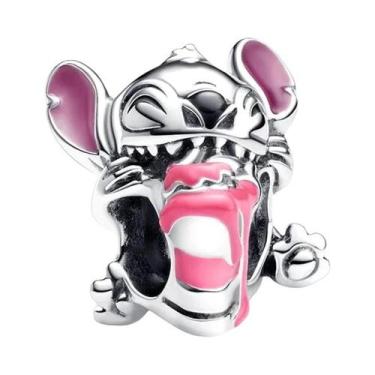 Imagem de Pingente De Charme Lilo & Stitch Angel Em Prata 925 Para DIY, Presente