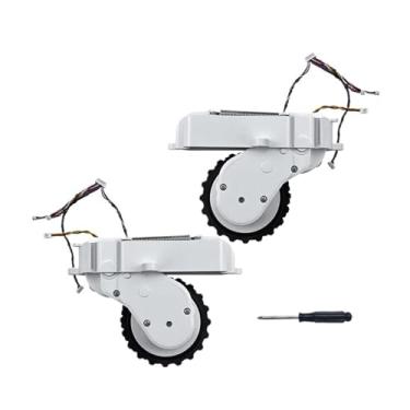 Imagem de Peças de reposição para aspirador de pó para eletrodomésticos, rodas esquerdas e direitas, compatível com Xiaomi STYTJ02YM MVXVC01-JG V2 Pro (rodas direitas claras)
