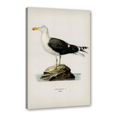 Imagem de Pôster de arte de parede vintage com estampa de pato rústica, pássaros, lago, natureza, retrô, pintura, quadros, decoração de quarto de fazenda (SKU9,20,3 x 30,5 cm = (20 x 30 cm), emoldurado (tela