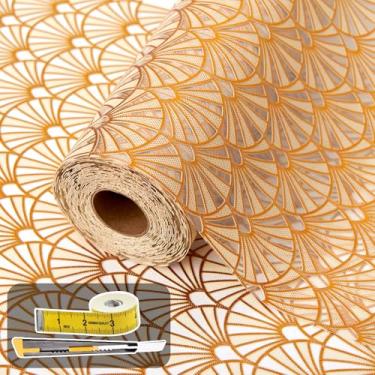 Imagem de Forro de prateleira e gaveta para armário de cozinha, não adesivo, à prova d'água, à prova de óleo, forro de prateleira fácil de limpar para cômoda e banheiro com pontos adesivos e ferramenta de corte