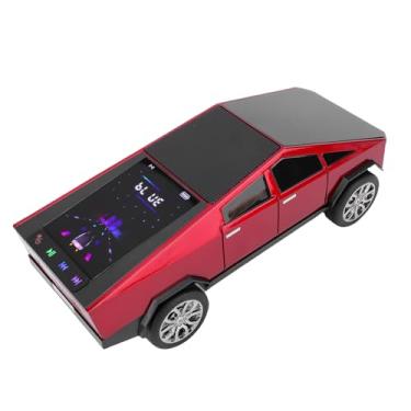 Imagem de Generic Alto-falante Inspirado Em Caminhão Elétrico Moderno, Som HD Portátil Com Tela, Rádio FM, Luz LED para Festa, Microfone Embutido, para Entusiastas de Carros e Amantes de Música (Vermelha)