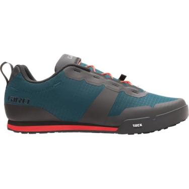 Imagem de Giro Tênis masculino Tracker Fastlace com pedal plano, Azul porto/vermelho brilhante, 47