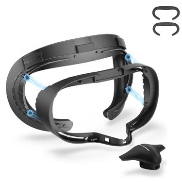 Imagem de Geekvr Facial Interface for Meta Quest 3S, 1S Change Cushion Magnetic Design, Comfort PU and Ice Silk Two Cushions Quest 3S Mask