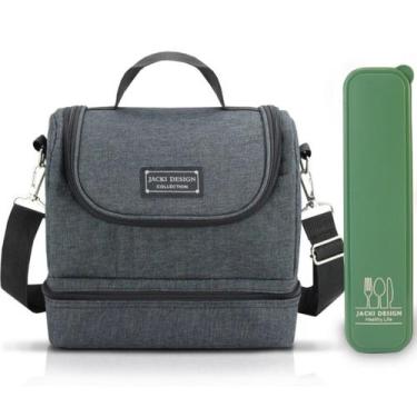 Imagem de Bolsa Térmica Lancheira Necessaire Concept Marmita Lanches Bebidas 2 C