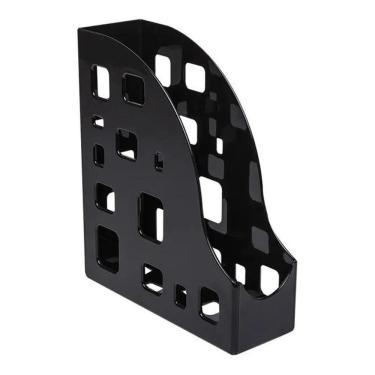 Imagem de 2X Porta Revista Pasta Caderno Preto Dello Organizador