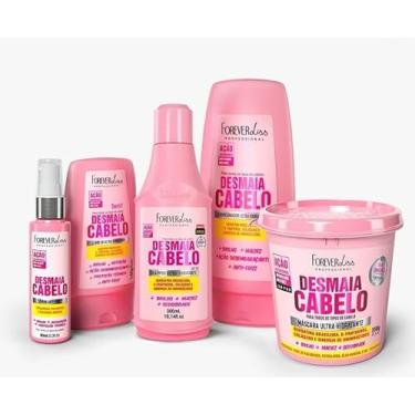 Imagem de Kit Desmaia Cabelos Forever Liss com Máscara de Hidratação 350gr
