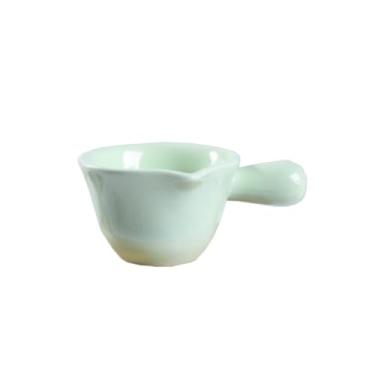 Imagem de Prato de molho de cerâmica multicolorido para cozinha, mini jarro de café e leite, barco de molho com bico de gotejamento, jarra de creme (verde)