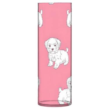 Imagem de Qilmy Vaso para cães fofos para flores, vaso de belas artes, decoração de casa para escritório, sala de jantar, sala de estar, casamento421