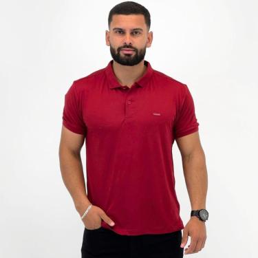 Imagem de Camisa Polo Gangster Manga Curta com Botão Masculina-Masculino