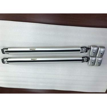 Imagem de YiXi-Partswell 2 peças de rack de teto travável barras transversais bagageiro de alumínio adequado para VW Atlas 2018-2021