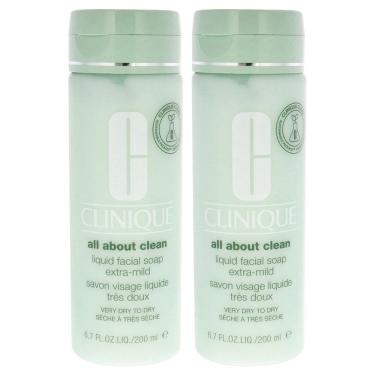 Imagem de Sabonete facial Clinique All About Clean Extra Mild, pacote 2 de 200 ml