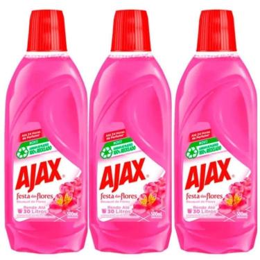 Imagem de Kit 3 Limpador Diluível Ajax Festa Das Flores Bouquet De Flores 500ml