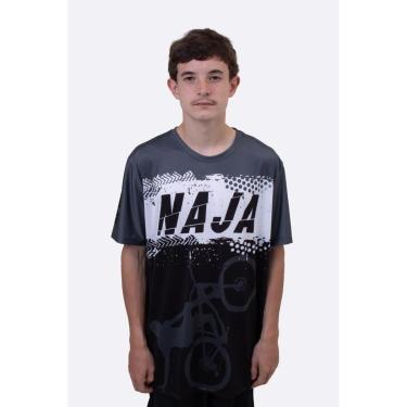 Imagem de Camiseta Masculina HUPI Naja Cinza/Preto-Masculino