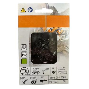 Imagem de Para STIHL 23RM3 68 MS250 MS251 Corrente de serra 18 para Rapid Micro .325 .50 3695 005 0068, para stihl rapid micro 18, para stihl rápido micro, para stihl ms250 chain .50, para micro motosserra