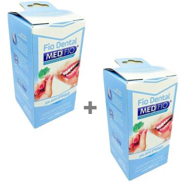 Imagem de Fio Dental 500M Tampa Flip 2 Unidades Saúde Higiene Bucal