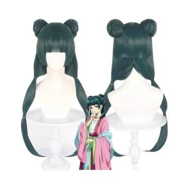 Imagem de Vestido Rosa plus Size Maomao Cosplay Peruca Anime the Apothecary Para