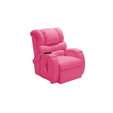 Imagem de Poltrona Cadeira Reclinável Imperial Motorizada Corano Com Lift Império Pink