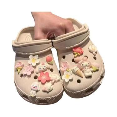 Imagem de Pingentes De Sapato Hello Kitty Kuromi Cinnamoroll Para Sandálias, Chi