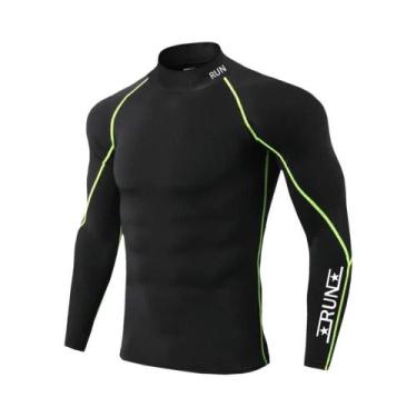 Imagem de Camiseta De Compressão Masculina De Secagem Rápida Para Corrida, Trein