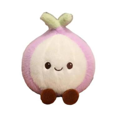 Imagem de Brinquedos De Pelúcia Macios E Fofos Em Forma De Vegetais, Alho, Cebol