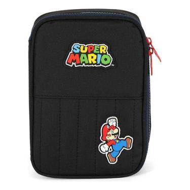 Imagem de Estojo 100 Pens Grande Escolar Juvenil Original Super Mario - - Luxcel