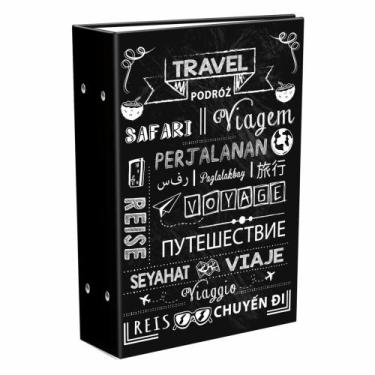 Imagem de Álbum Familia 10X15/512 Fotos Preto Liso Fosco World Family - Clip