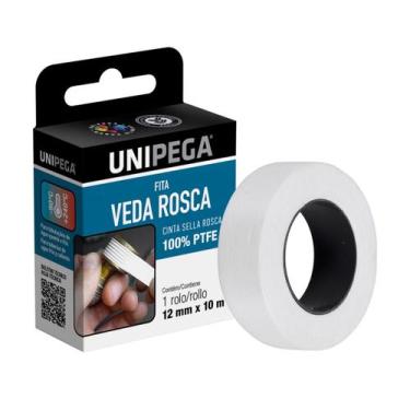 Imagem de Fita Veda Rosca 12mm x 10m UniPega Vedação Hidráulica