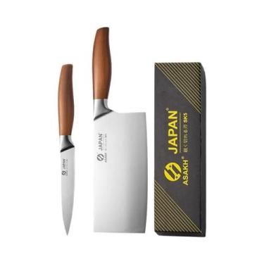 Imagem de Faca De Chef Santoku Japonesa Em Aço Inoxidável, Faca Profissional De 