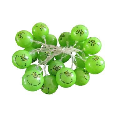 Imagem de Luzes De Corda Com Bolas Verdes Para Festa De Halloween, Decoração DIY