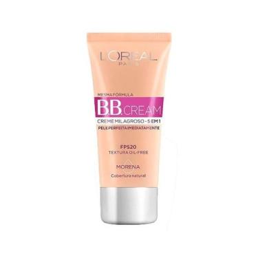 Imagem de BB Cream L'Oréal 5 em 1 Oil Free FPS 20 Cor Morena 30ml, Claro, 30g