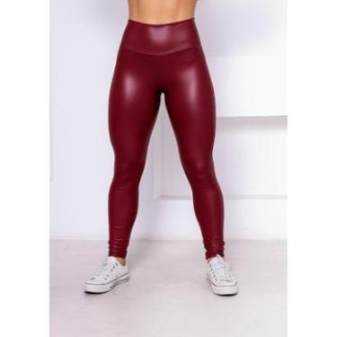 Imagem de Calça Legging Cirre Brilho Molhado Couro Fake Suplex WOLFOX-Feminino