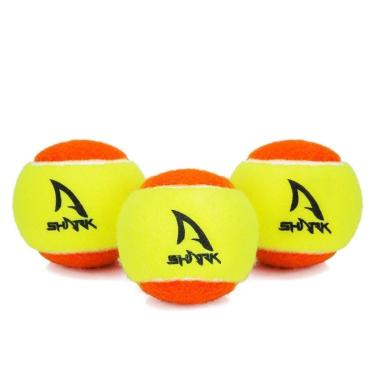 Imagem de BOLA DE BEACH TENNIS SHARK ITF STAGE 2 PACK COM 03 UNIDADES-Unissex