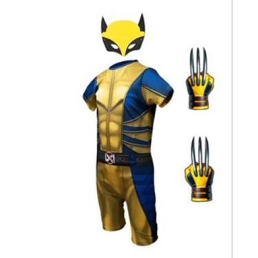 Imagem de Fantasia Infantil Roupa Wolverine Com Máscara E.v.a - SGB MODAS, C/ 2 