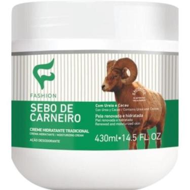 Imagem de Creme Hidratante Tradicional Fashion Cosméticos Sebo de Carneiro Pote 
