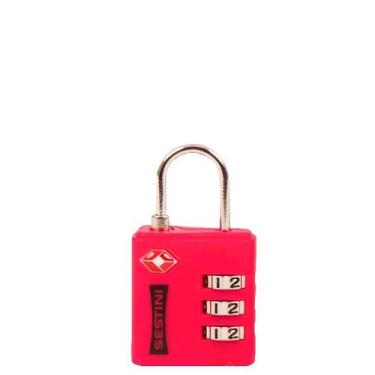 Imagem de Cadeado Tsa com combinação Vermelho - Sestini, Vermelho