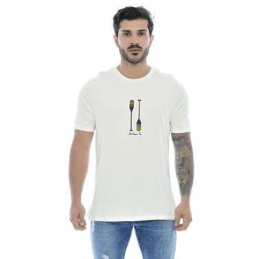 Imagem de Camiseta Masculina Manga Curta Regonda Rodanda Summer Time Off White Emporio Alex-Masculino