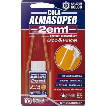 Imagem de Cola Instantanea Almasuper 2 Em 1 - Bico / Pincel 10G. - BAUNGARTEN / 