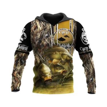 Imagem de Moletom Masculino Camuflado Com Capuz Estampa 3D Harajuku Y2k Streetwe