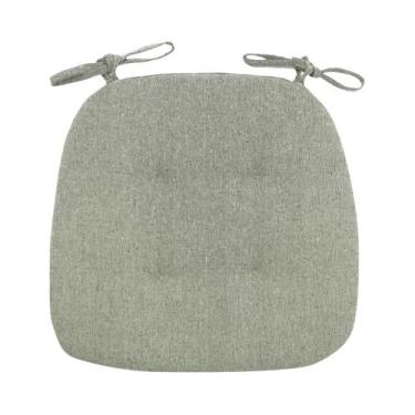 Imagem de Almofada Respirável De Linho E Algodão Para Cadeira De Jantar De Verão