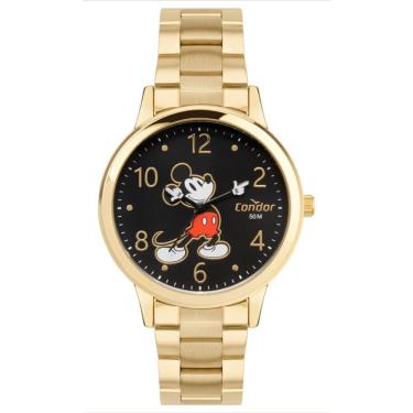 Imagem de Relógio Condor Feminino Ref: Co2035nsw/4p Dourado Mickey