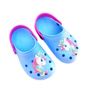 Imagem de Sandalia Babuche Infantil Menina Borboleta Papete Feminina Personagem 