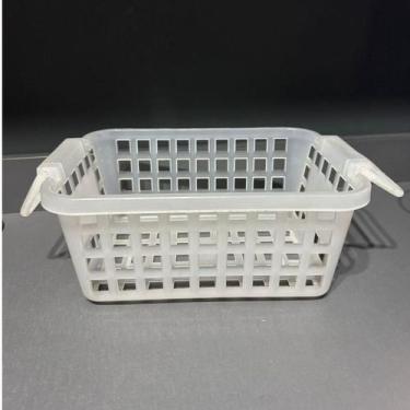 Imagem de Cesto Mulituso Organizador Empilhavel Com Alças Dika Mais ZP, BRANCO C