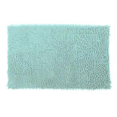 Imagem de Tapete de Bolinha Microfibra Antiderrapante 38x58 Rozac, Verde claro