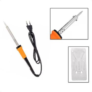 Imagem de Ferro De Soldar  60 Watts Eda Com Suporte Profissional, 220V