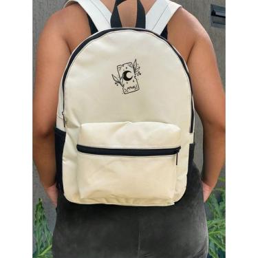 Imagem de Mochila Small LUA NO PAPEL Bolsa Escolar Trabalho Viagem Mala Faculdad